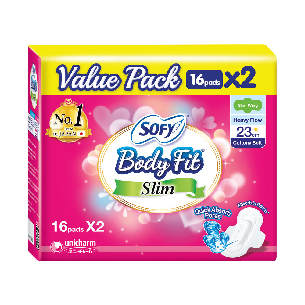 [Twin Pack] Body Fit Day Slim Wing 23cm 16s